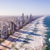 空中俯瞰黄金海岸天际线 © 澳大利亚旅游局版权所有